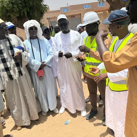 Photo – Visite des chantiers d'adduction d'eau à Touba