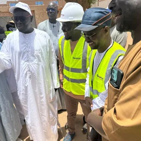 Photo – Visite des chantiers d'adduction d'eau à Touba