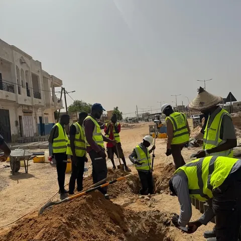 Photo – Visite des chantiers d'adduction d'eau à Touba