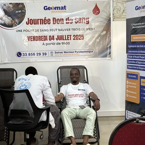 Photo – GEOMAT Ingénierie / CNTS - Journée Don de Sang